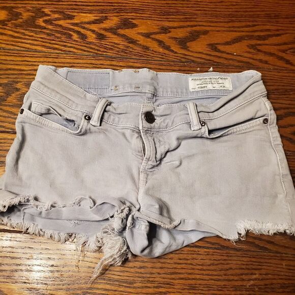 All saintsgrey/blue cutoff shorts size 26